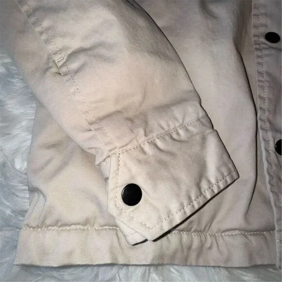 Hurley Men's Sherpa Lined Utility Military Jacket Tan Size S Casual Mid-Length - Picture 9 of 14